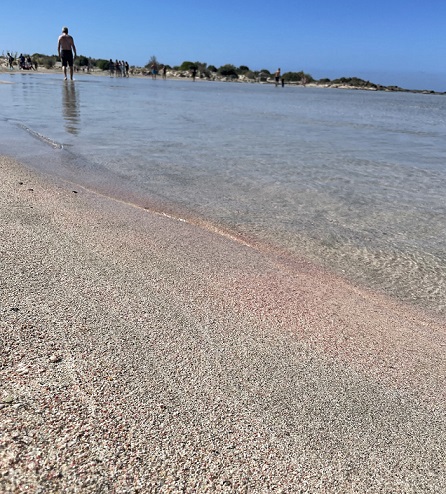 Elafonisi Beach mit pinkem Sand