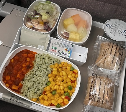 Special Meal vegan von Düsseldorf nach Dubai