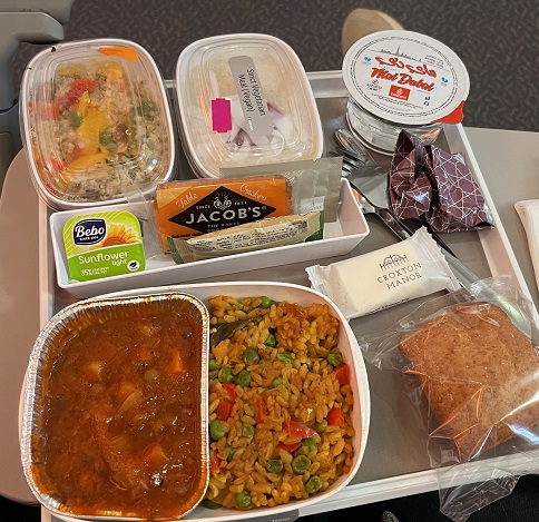 Special Meal vegan von Dubai nach Düsseldorf