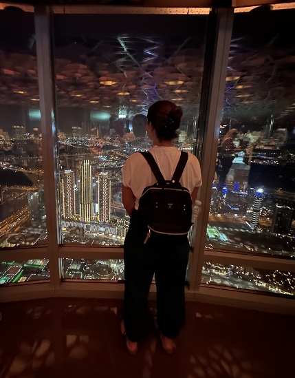 Ausblick von der 125. Etage des Burj Khalifa