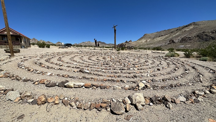 Geisterstadt Rhyolite in Nevada, bekannt für ihre Goldvorkommen