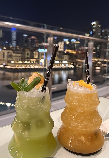 Leckere alkoholfreie Cocktails im Huqqa Restaurant in der Dubai Mall