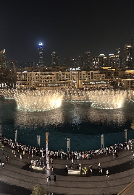 Dubai Fountains in Aktion