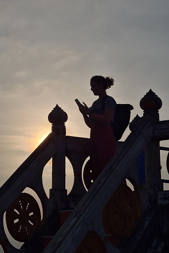 Sonnenaufgang auf dem Tiger Cave Temple Mountain