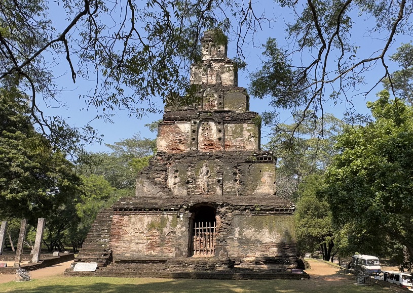 Sathmahal Prasadaya in Polonnaruwa, Sri Lanka